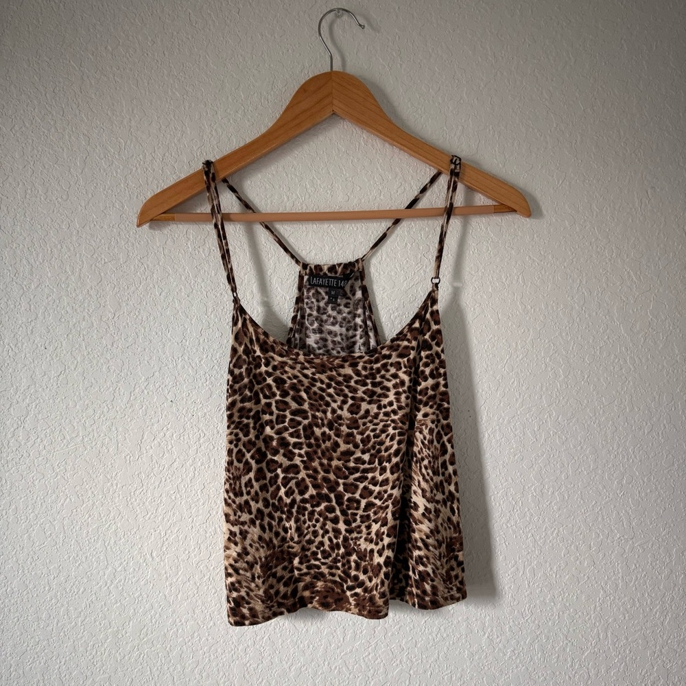 VINTAGE Lafayette 148 Leopard Top